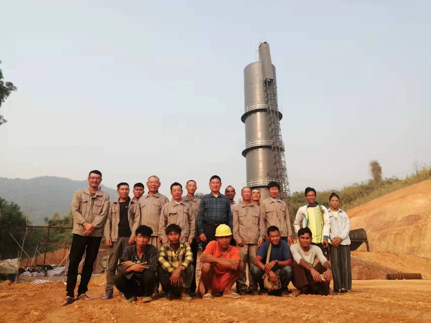 緬甸大其力200噸石灰立窯項(xiàng)目